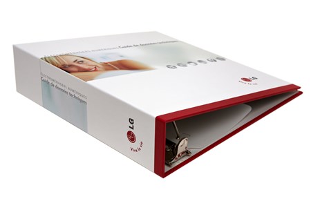 Film lamination Matte finish LG Electronics binder