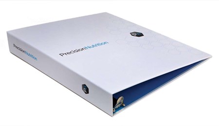 Film lamination Matte laminate Precision Nutrition binder